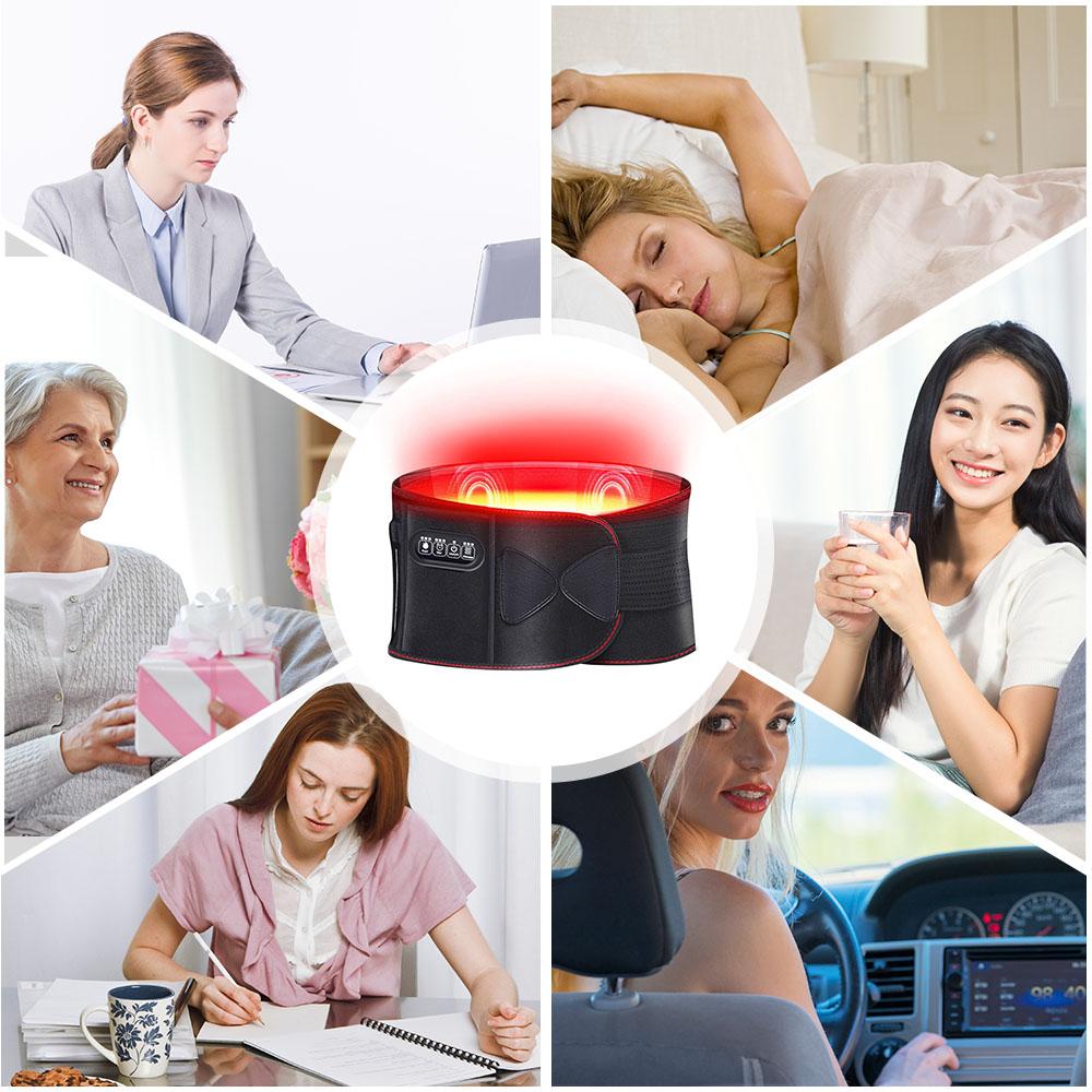 Menstrual Heating Pad for Women Heated Waist Belt for Lower Back Pain Women and Men Lumbar Spine Arthritis Strains Sprains with 3 Heating Levels