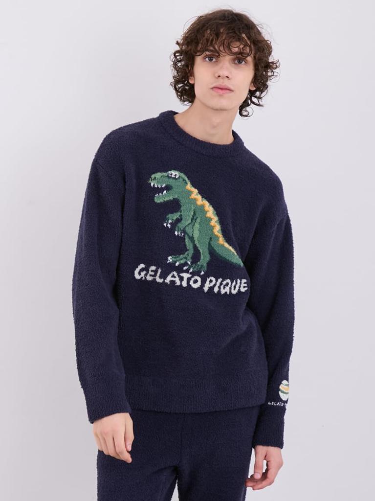 Gelato Pique HOMME Powder Dinosaur JQD Pullover PMNT245944NVYM