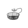Creative Snack Basket Organizer with Hanging Sauce Cup for Stainless Steel Display