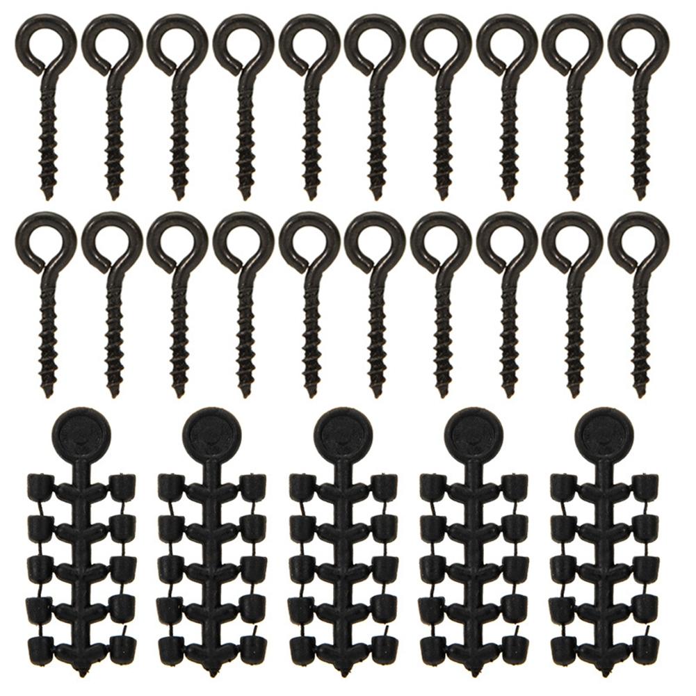 Reliable Carp Stopper Set with 50 Hook Stops Beads and 20 Boilies Bait Screws