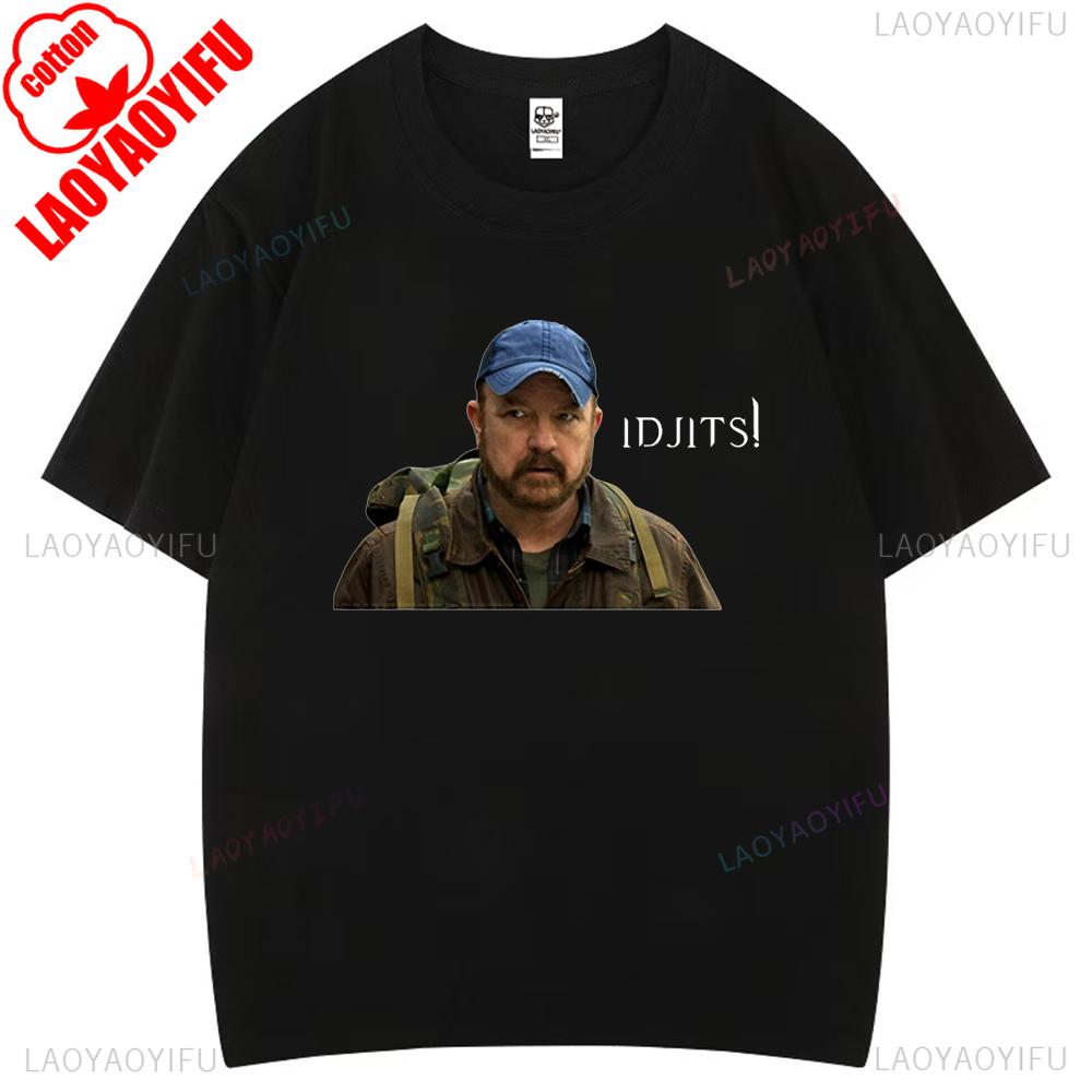 Vtipný Humor Jsem Obklopený Idjity Nadpřirozeno Bobby Singer Televizní Grafická Trička Žena Muž Vysoce Kvalitní Bavlněné Tričko Ležérní