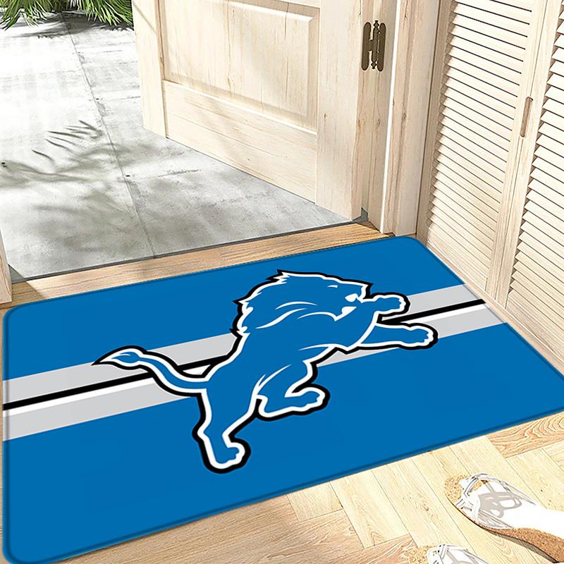 Entrance Doormat Balcony Rugs Living Room Carpet Foot Mats Bath Rug Detroit Lions Floor Mat Ideal Gifts Non-slip House Decors