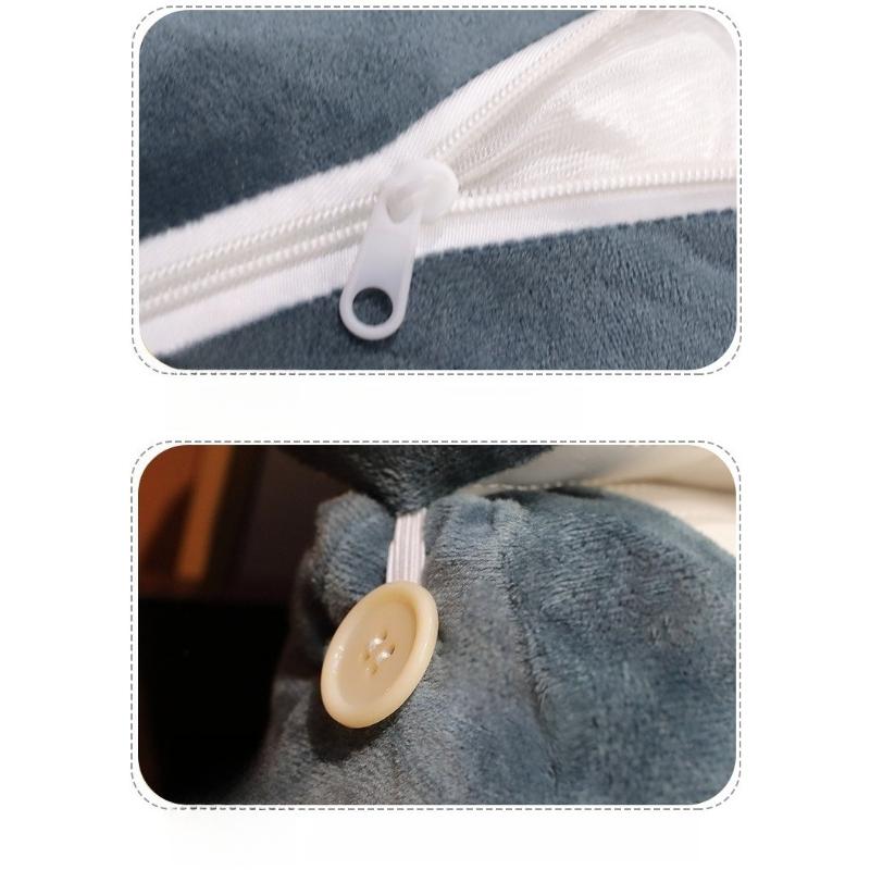 Ergonomic Cushion Quilted and Spliced Comfortable Breathable Fabric Bed Back Cushion Student Reading Pillow Lumbar Support Pad Relieve back pressure