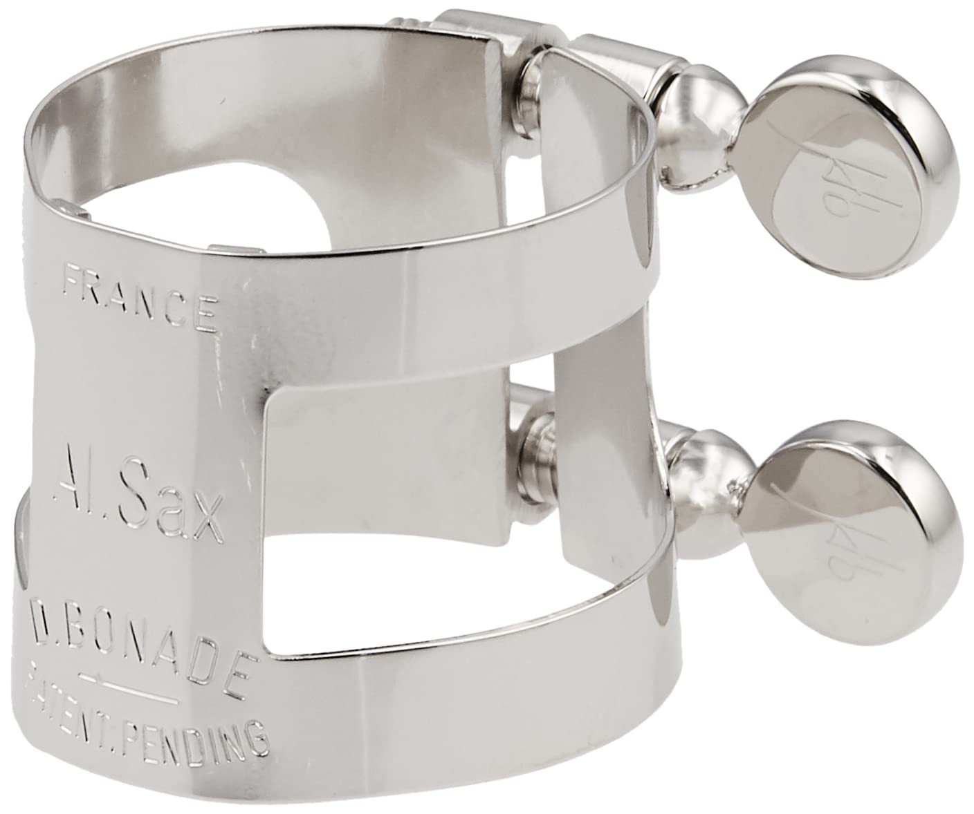 

D.BONADE Alto Saxophone Ligature Reverse Closure Nickel Plate Finish (2254U)