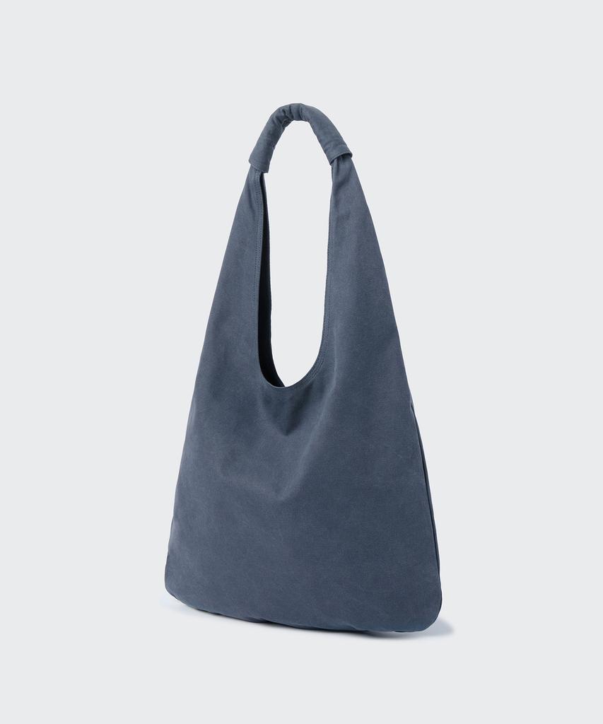 Musinsa Standard Washed Canvas Dripper Shoulder Bag [Navy]