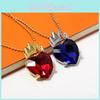Descendants Fashion Crown Heart Shaped Necklace For Couples Gift