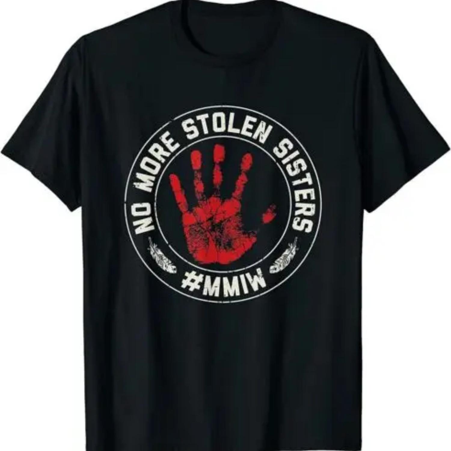 No More Stolen Sisters MMIW Missing Murdered Indigenous Girl T-Shirt XXXXXL чёрный