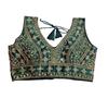 TreegoArt Fashion Women's Tussar Silk Sleeveless Readymade Blouse Designer Top For Saree And Lehenga Choli - Pack Of 1