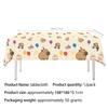 Capybara Party Set: Disposable Plates, Cups, Napkins, Tablecloth, Banner for Boys