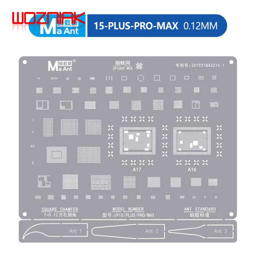 MAANT Mobile Phone Repair BGA Stencil for iPhone XS-16PRO MAX Used for Tin Plating Steel Mesh On BGA Packaged ICs