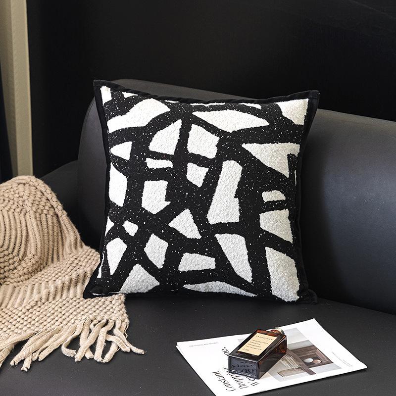 Vintage Light Luxury Chenille Sofa Pillowcase Cojines Soft Decoration Home Throw Cushion Cover Headboard Pillow Covers 45x45cm