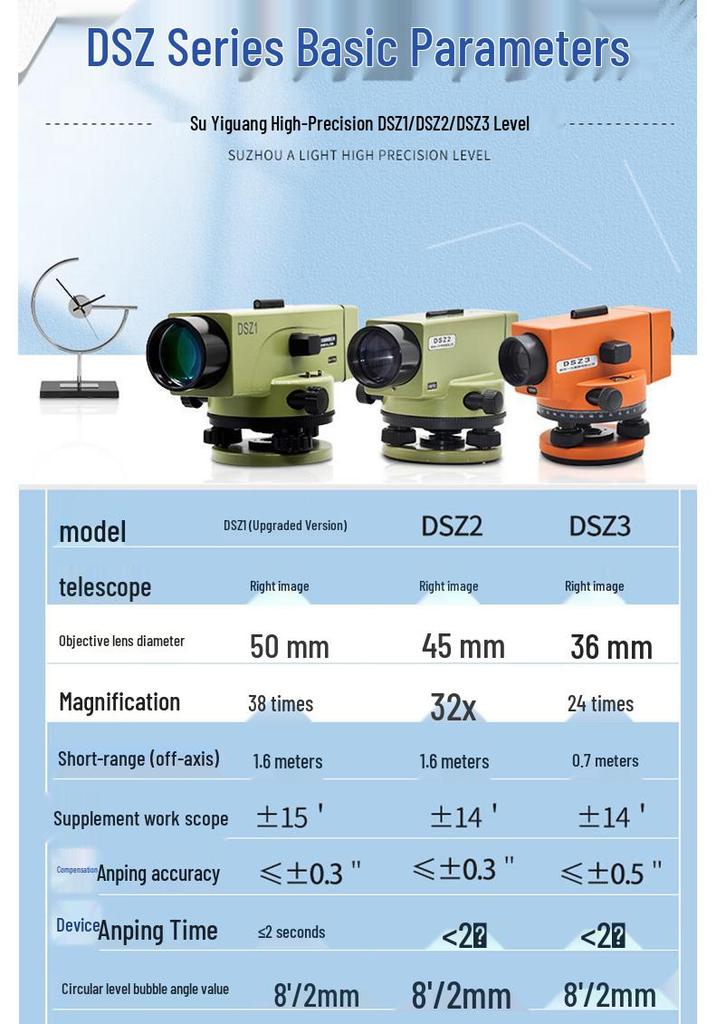 High Precision 32x DSZ2 Automatic Leveling Engineering Level