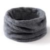100% Pure Cashmere Plaid Neck Warmer - Thick, Warm, Knitted Scarf