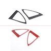 For Jaguar F-TYPE 2013- Soft Carbon Fiber Car A-pillar Horn Frame Decoration Sticker Car Interior Accessories