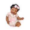 24 " 60 Cm Black Skin Rebirth Baby Doll Girl KODI Sof Cloth Body Simulation Reborn Dolls Lifelike Handmade Rooted Short Curly Hair Newborn Babies Doll