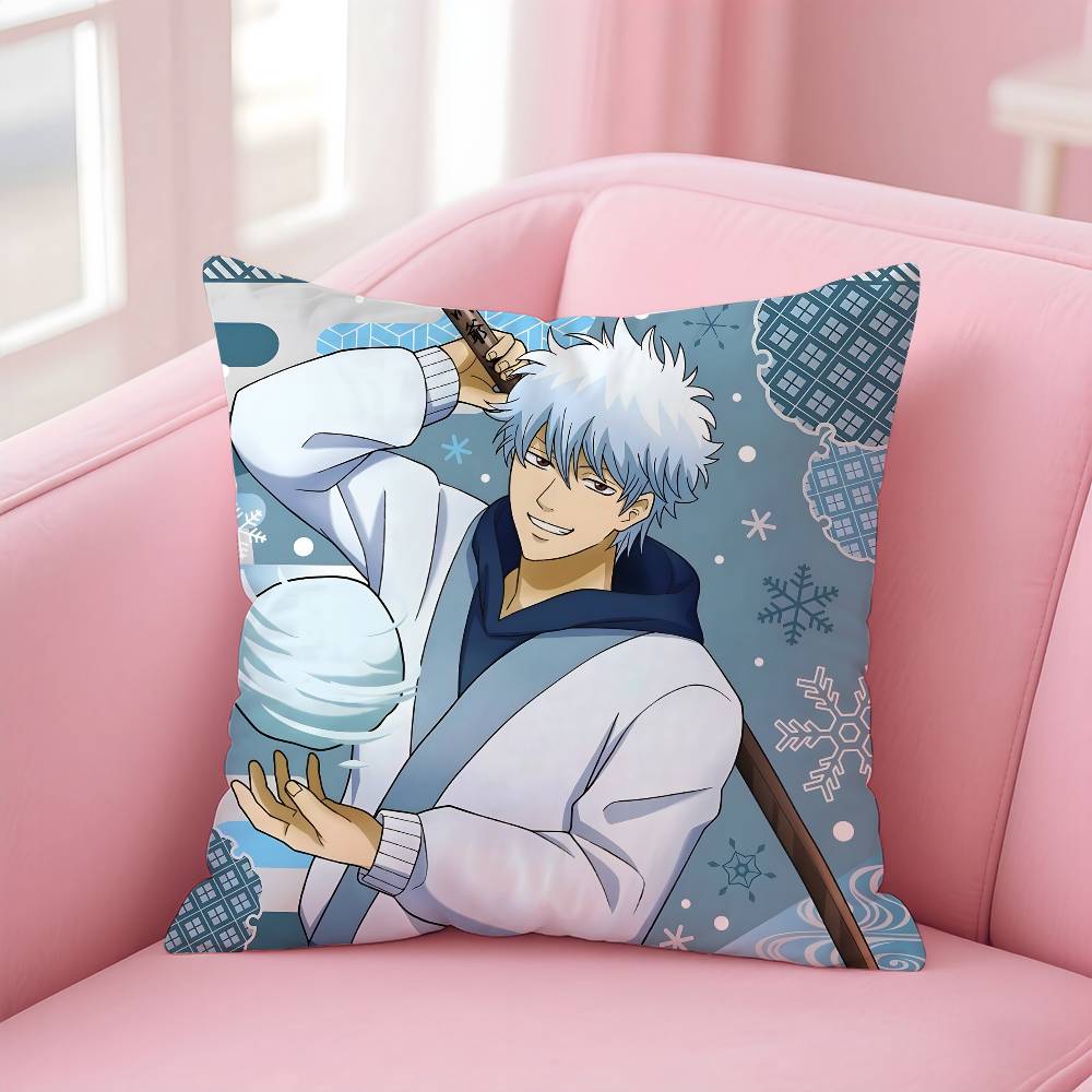 Anime G-GINTAMA Pillow Case pattern printing pillowcase living room sofa cushion cover bedroom room decor
