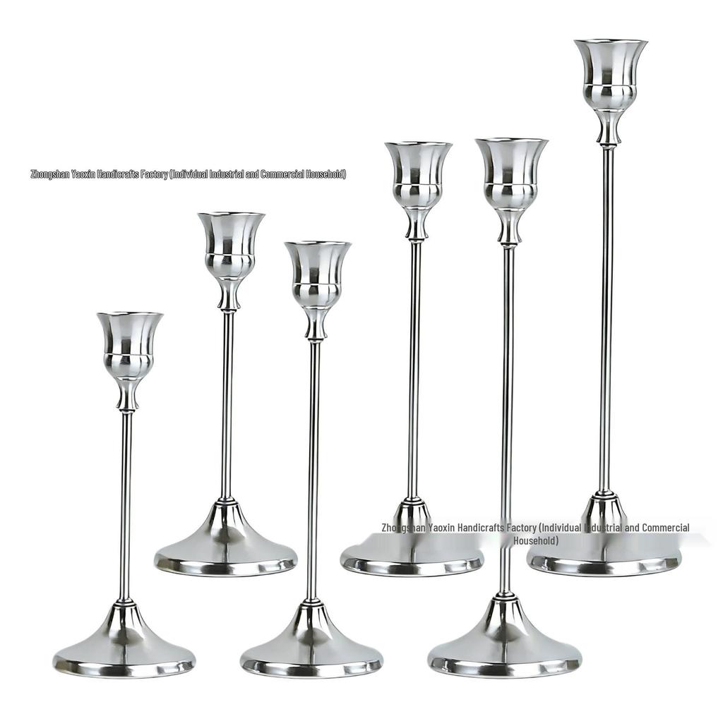 European Minimalist Candlestick Ornament for Candlelight Dinner & Wedding Décor