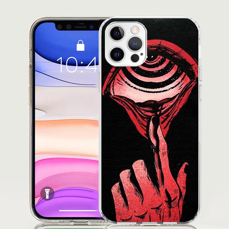 Scary Face Eyes Phone Case For iPhone 17 Air 16 15 Plus 11 14 Pro Max 13 Mini 12 7 8 + SE Pattern Art Customized Cover 17 Air 16