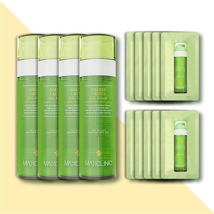 MAXCLINIC Golden Cactus Oil Foam 110g x 4 + 5g x 10 (23705431)