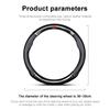Car Steering Wheel Cover Breathable Anti Slip PU Leather Steering Cover For Mitsubishi Lancer Ralliart 10 3 9 EX Outlander 3 ASX L200 Accessories