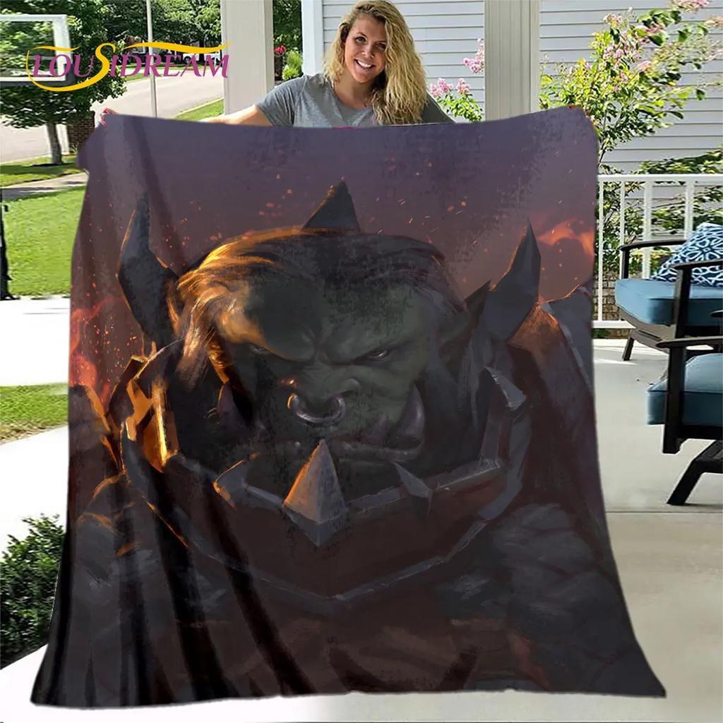 WOW, World of Warcraft Game Gamer Soft Plush Blanket,Flannel Blanket Throw Blanket for Living Room Bedroom Bed Sofa Picnic Cover