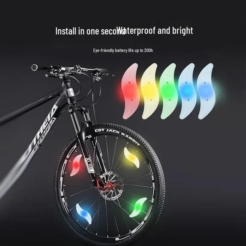 

Предложение для новичков: Светодиодные спицевые фонари для велосипеда для ночной езды 3-Pack Multicolor Wheel Lights - Green