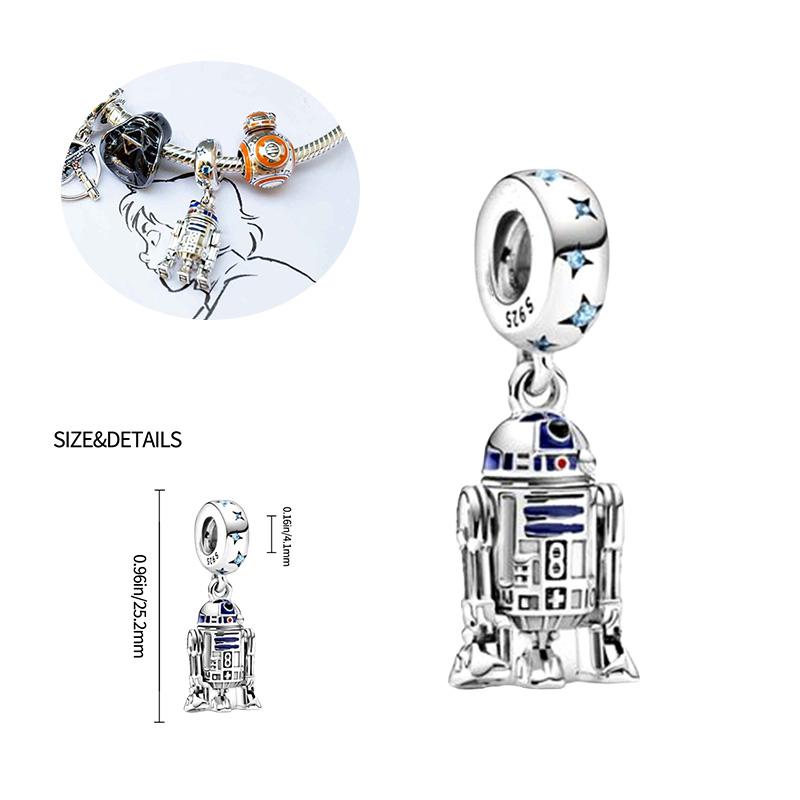 925 Silver Planet Conflict Series Charms Pendants Fit For Necklace Original Bracelet DIY Birthday Festival Women's Gifts
