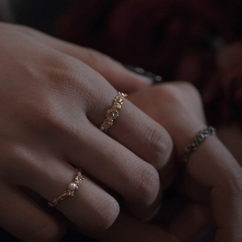 Tomorrowobject Flower Breeze. Rose. Ring 02