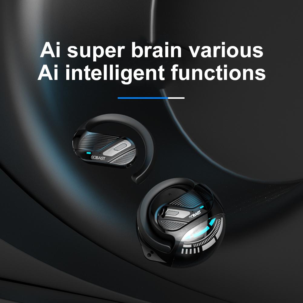Translator Earbuds Bluetooth-Compatible5.4 Real-Time Instant Translation Earbud Translator Headphones for Travel and Business