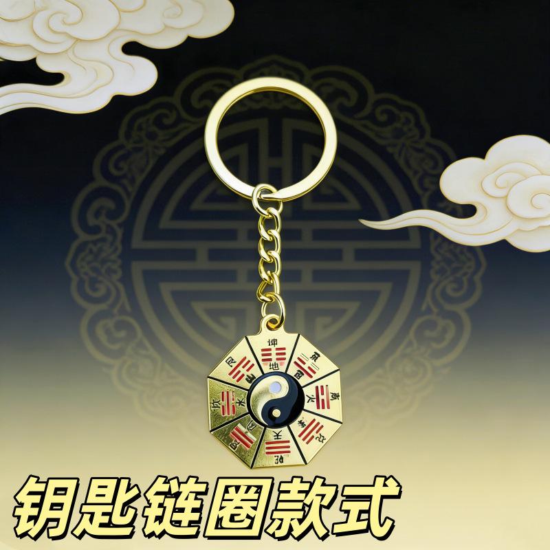 Chinese alloy painted gossip keychain pendant metal accessories pendant bag hanging gift decoration