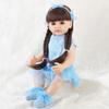 55cm Lifelike Reborn Doll Simulation Baby Soft Plastic 22 Inches Girl Toy Real Princess Children's Gift Dress Up Dolls