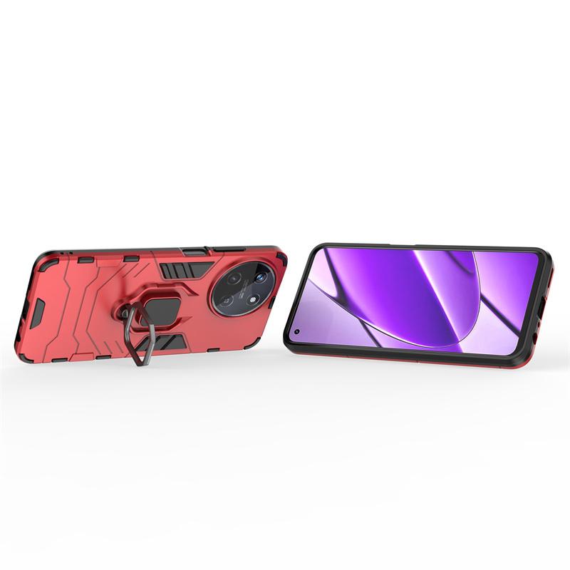 

Для Realme 11 4G Чехол для Realme 11 Pro Plus Чехол Shell Ring Holder Fundas Bumper Противоударный защитный чехол для Realme 11 4G For Realme11 ProPlus красный