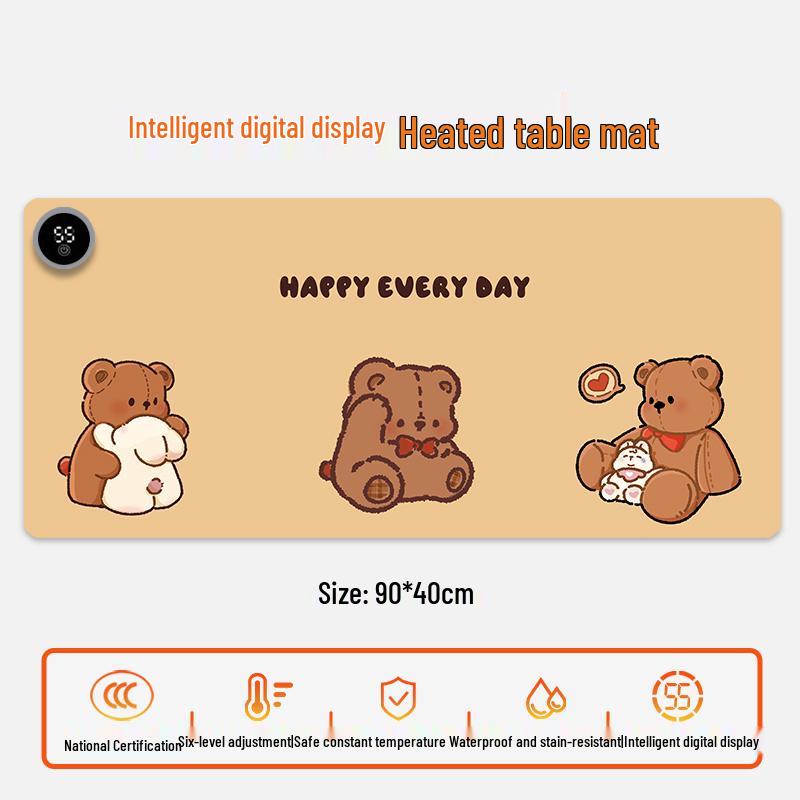 Electric Heating Desk Pad - Warm Mouse Pad for Office & Student Use