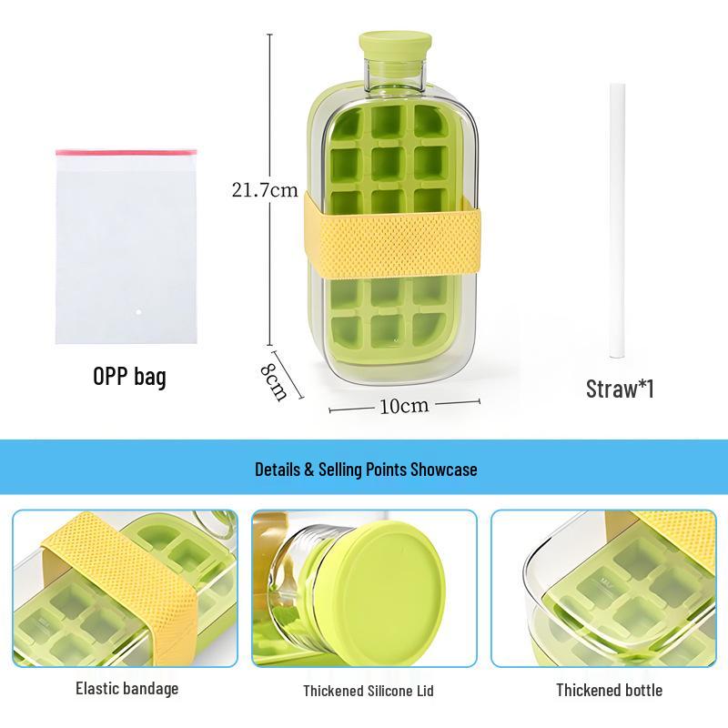 Cross-Border Ice Cube Tray & Water Kettle: Press-to-Fill Ice Bucket, Box, and Mold – High-Value Portable Ice Maker