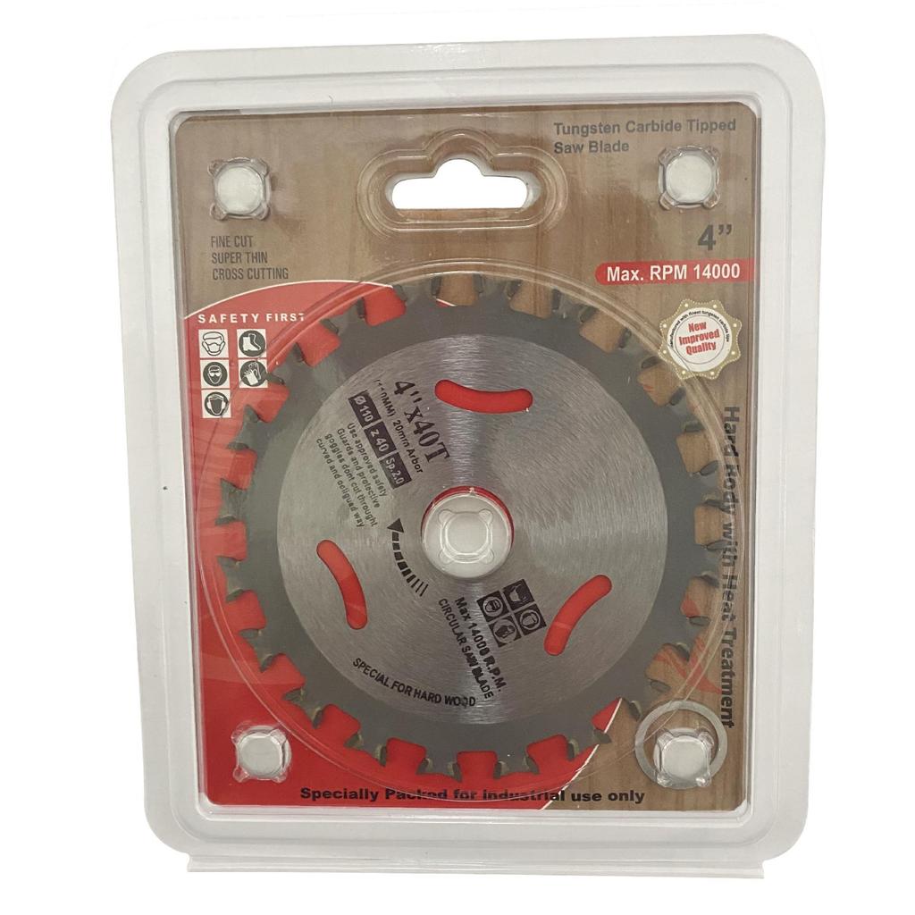 4" Bi-directional 40T Alloy Saw Blade for Wood & Marble, Double-sided, 110mm