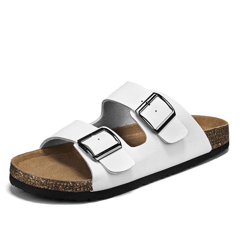 

Носите однословные шлепанцы-драги, мужские летние новые ретро повседневные пробковые шлепанцы, мужские уличные шлепанцы на толстой подошве Birkencool 44