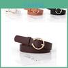 Stylish Black Pu Leather Belt For Women With Simple Elegant Design For Jeans And Casual Wear