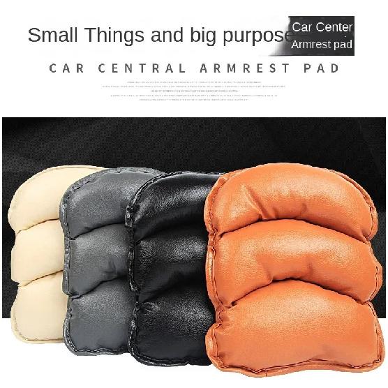 Car General Armrest Box Pad Leather Soft and Comfortable Car Center Armrest Booster Pad Extended Elbow Rest Auto Accessories