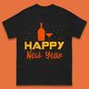 Happy New Year Wine Drinking Mens T-Shirt Womens Tops Tees