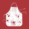 Halloween Waterproof Apron For Adults In Bloodstain Design With Sleeveless Style