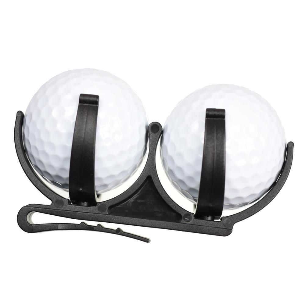 Rotatable Foldable Golf Ball Clip - Holds Two Balls, Double Ball Retriever Accessory