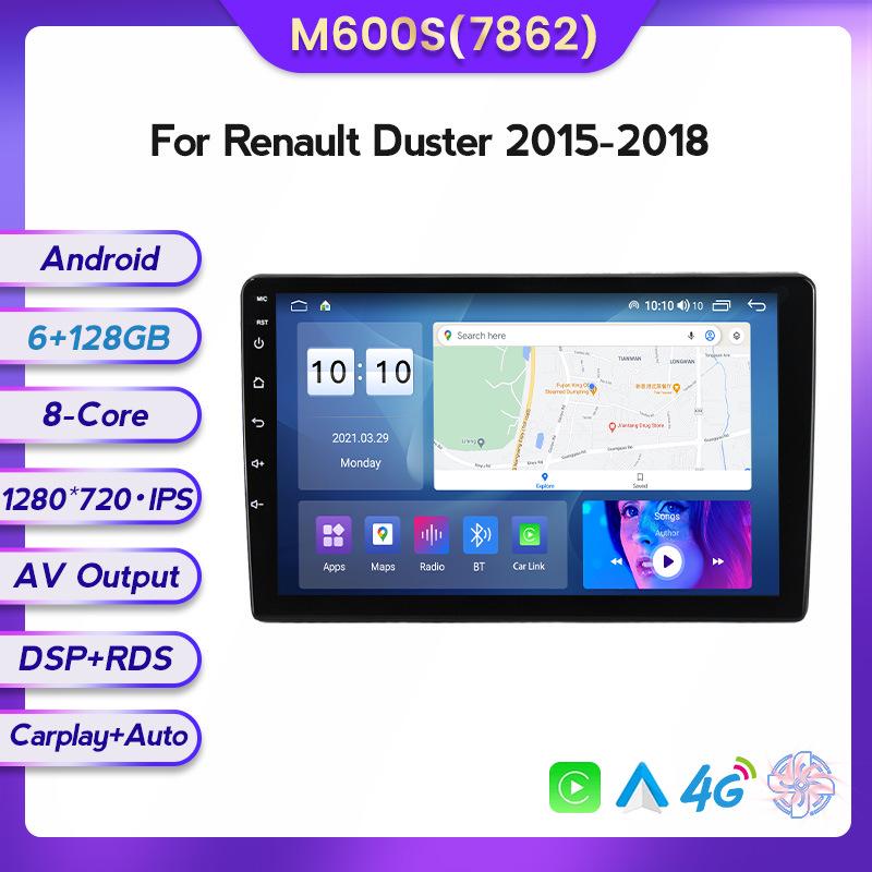 Android Navigator with Wireless CarPlay for 15-18 Dacia Duster