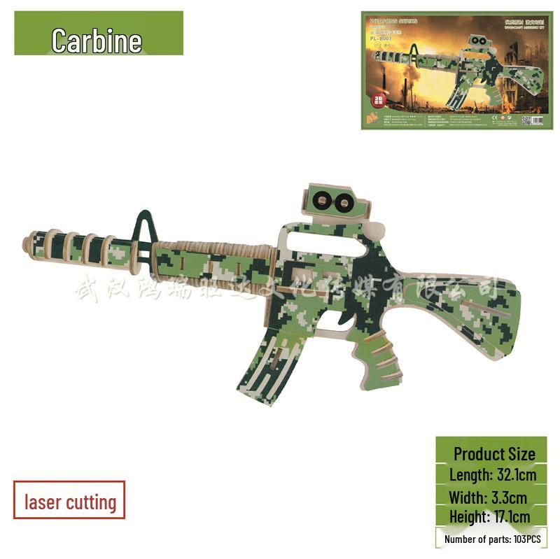 3D DIY Wooden Jigsaw Puzzle Model - Laser Cut Building Set