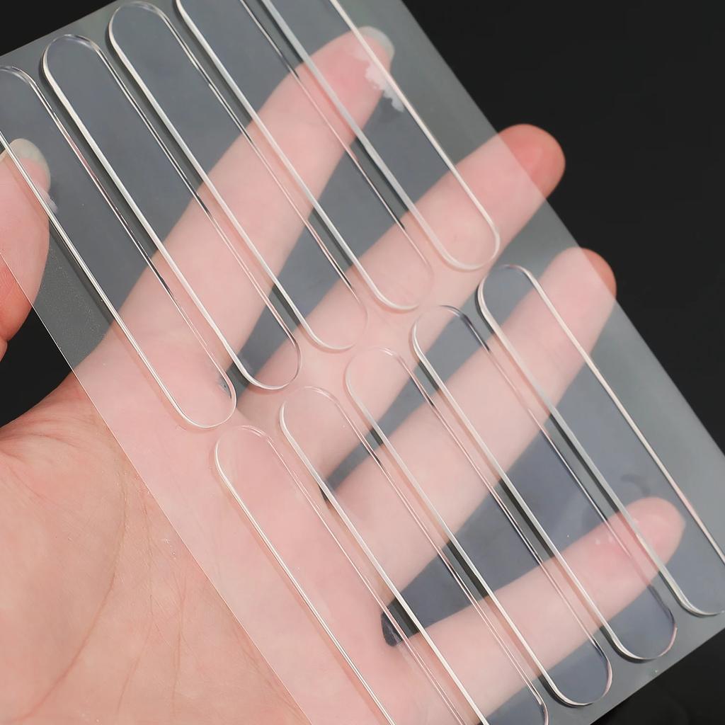 Silicone Self Adhesive Buffer Pads Refrigerator Anti-collision Strip Door Stopper Cabinet Bumpers Transparent Wall Protector Pad