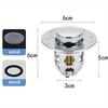 Washbasin Pop-Up Bounce Core Basin Drain Filter Hair Sink Strainer Bathtub Stopper Bathroom Tool