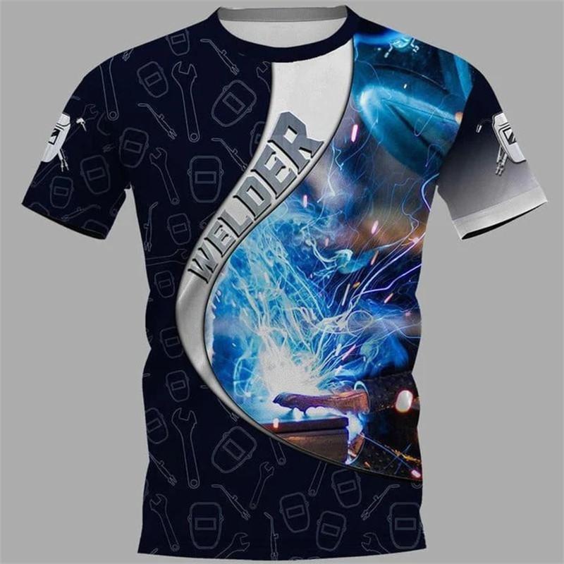 New 3D Printed Welding Tool Printed Short Sleeved T-shirt