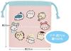 Skater Gusseted Lunch Drawstring Set of Chiikawa KB64WN-A Bags, 2,