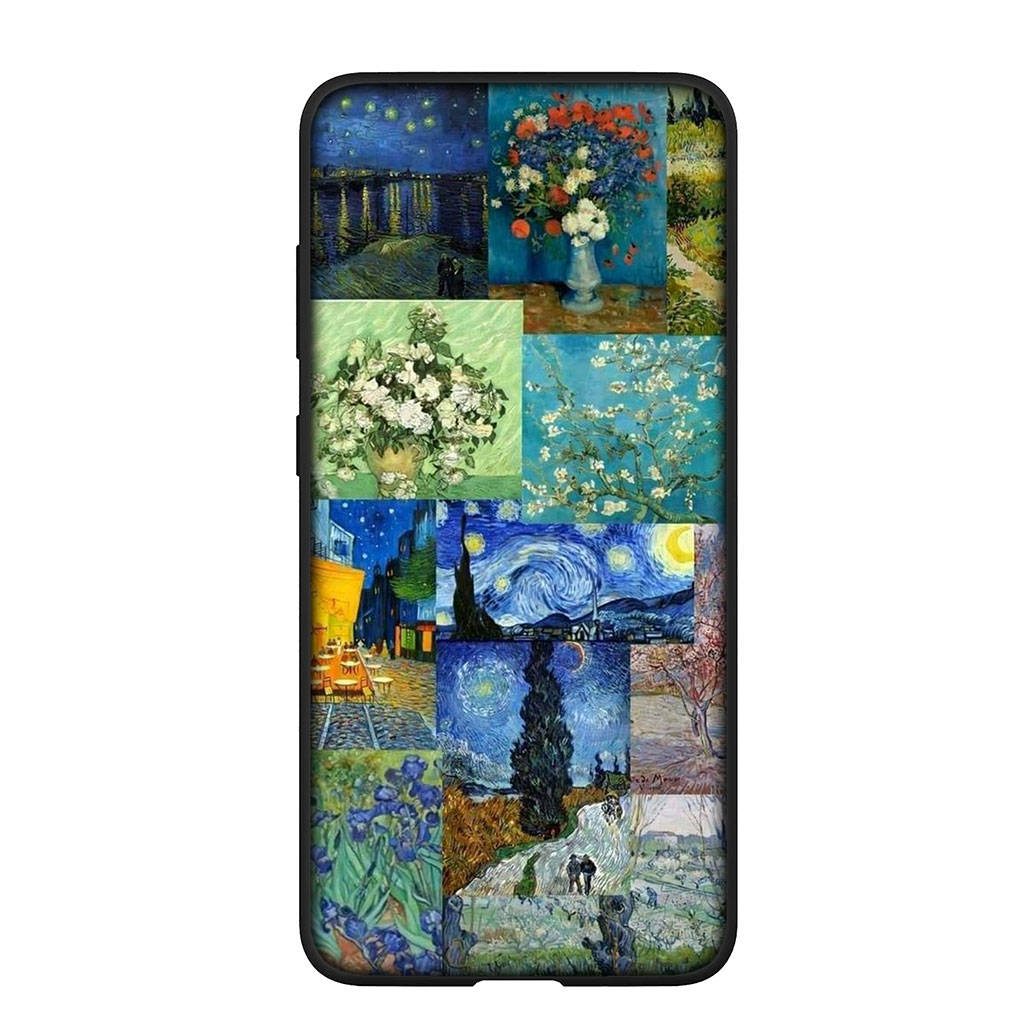 Phone Case for Samsung Galaxy S25 S24 S23 iPhone 16 15 Xiaomi Redmi Note 14 13 12 16E X 11 Pro OPPO Moto Huawei Wallpaper Van Gogh Starry Night Cover