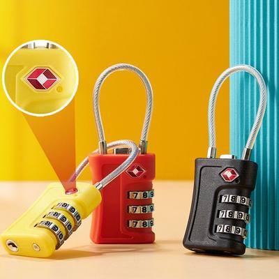 New TSA Customs Code Lock for Travel Luggage Password Changeable Lock Contrast Color Design Padlock Cabinet Locke
