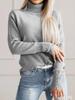 Women's Elegant 2025 Autumn/Winter Lapel Knitwear Solid Color Button Pullover Sweater